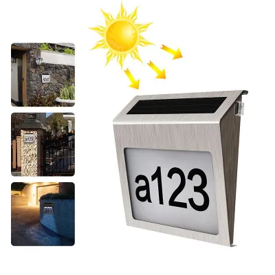 Lampada LED 0,18W con display numerico, pannello solare 2V/80mA e batteria 1,2V/1200mAh