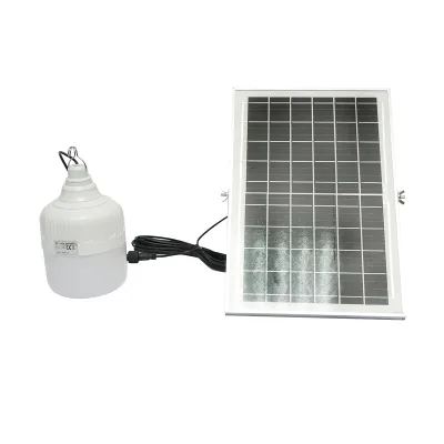 Lampada LED 100W, 6500K con pannello solare policristallino 8W e telecomando IP20 - immagine 3