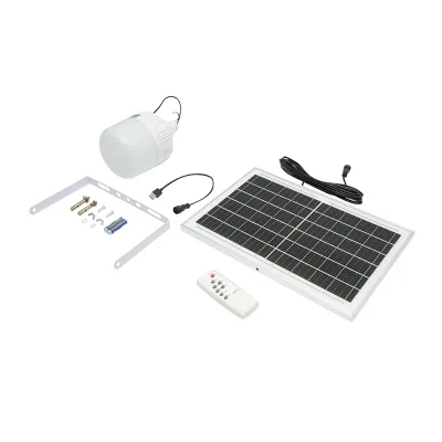 Lampada LED 100W, 6500K con pannello solare policristallino 8W e telecomando IP20 - immagine 2