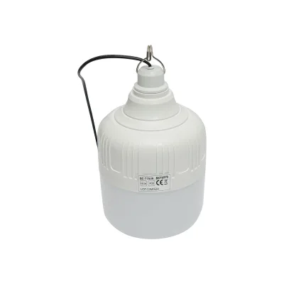 Lampada LED 100W, 6500K con pannello solare policristallino 8W e telecomando IP20 - immagine 4