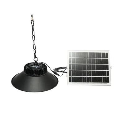 Lampada LED 100W, 6500K con pannello solare policristallino da 16W, batteria LifePO4 3,2V/15Ah e telecomando IP65 - immagine 2