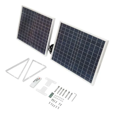 Lampada LED 126x0,5W con pannello solare 25W e batteria 7V/10Ah - immagine 2