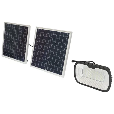 Lampada LED 240x0,5W con pannello solare 35W e batteria 7,4V/15Ah - immagine 4