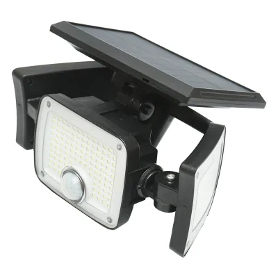 Lampada LED 2700 lm con pannello solare telecomandato e batteria 2400mAh, IP65 - immagine 4