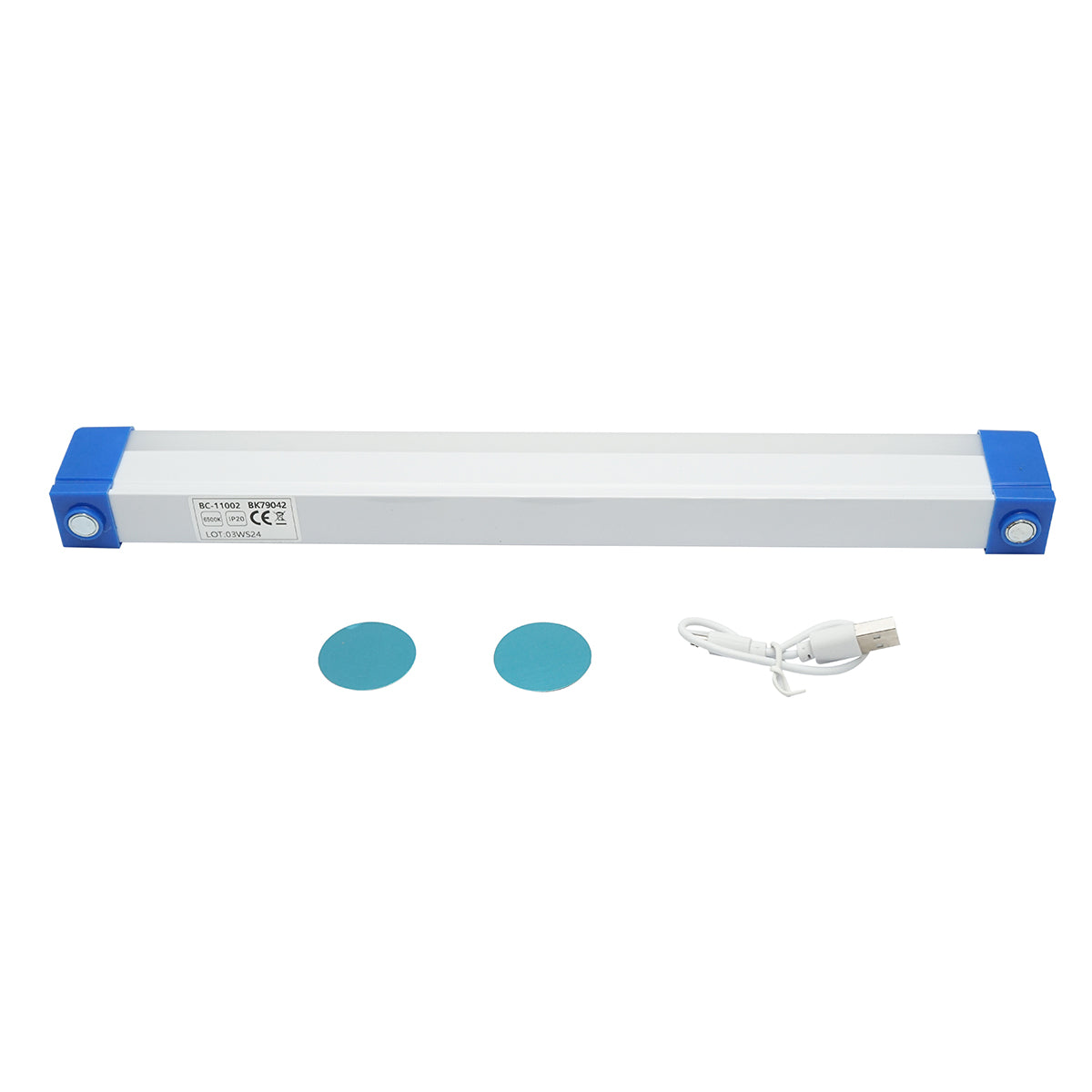 Lampada LED 30W, 6500K con impugnatura magnetica e batteria ricaricabile 1800mAh 320x23x38mm IP20 - immagine 5