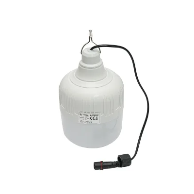 Lampada LED 50W, 6500K con pannello solare policristallino 3W e telecomando IP20 - immagine 4
