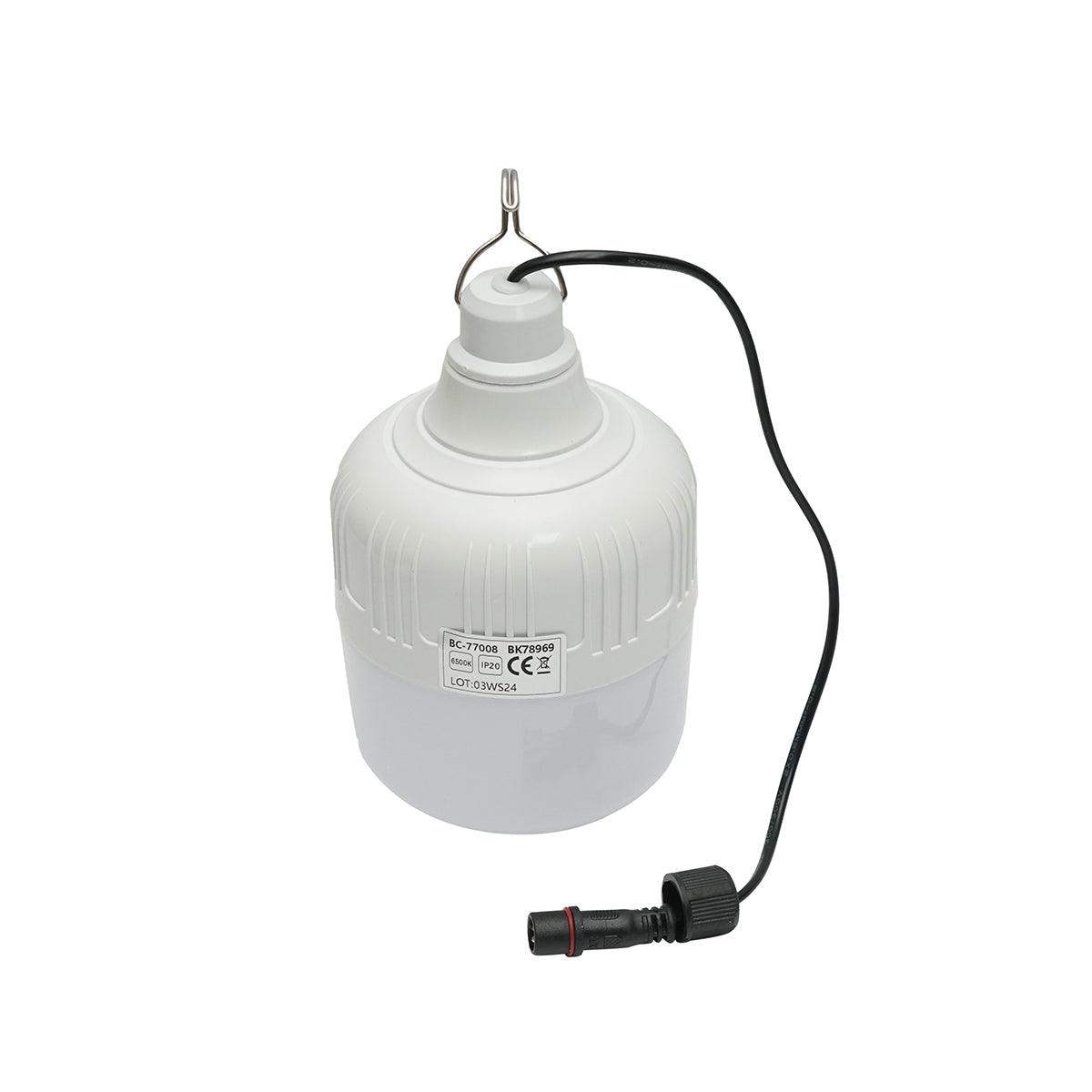 Lampada LED 50W, 6500K con pannello solare policristallino 3W e telecomando IP20 - immagine 4