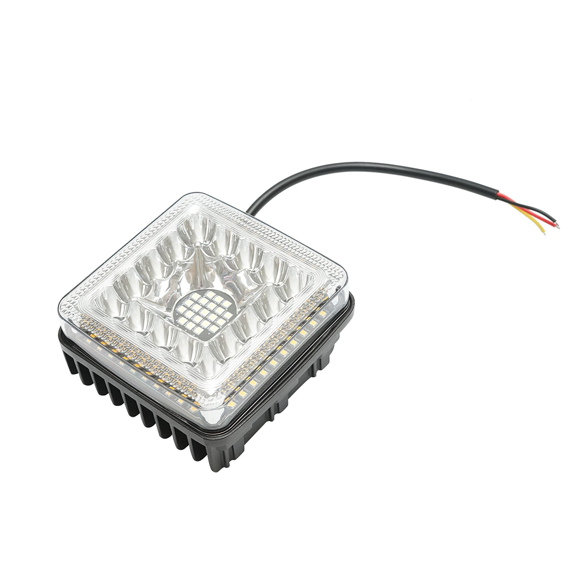 Lampada LED 9-36V, 40W, colore bianco-giallo, alloggiamento in alluminio 110x107x50mm - immagine 4