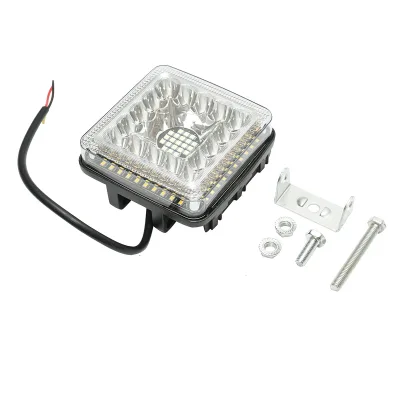 Lampada LED 9-36V, 40W, colore bianco-giallo, alloggiamento in alluminio 110x107x50mm - immagine 2
