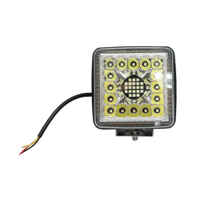 Lampada LED 9-36V, 40W, colore bianco-giallo, alloggiamento in alluminio 110x107x50mm
