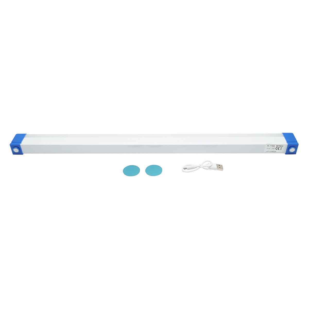 Lampada LED 90W, 6500K con impugnatura magnetica e batteria ricaricabile 2400mAh 520x23x38mm IP20 - immagine 5