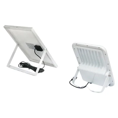 Lampada LED con pannello solare policristallino da 12W, sensore di movimento e telecomando - immagine 5