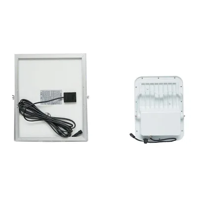 Lampada LED con pannello solare policristallino da 12W, sensore di movimento e telecomando - immagine 3
