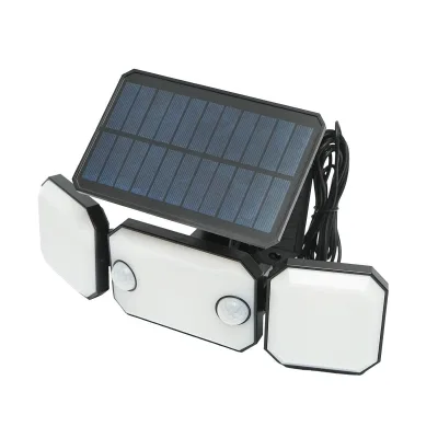 Lampada LED con pannello solare telecomandato e batteria 2000mAh, IP65 - immagine 4