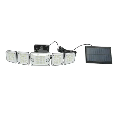 Lampada LED con pannello solare telecomandato e batteria 2400mAh, IP65 - immagine 3