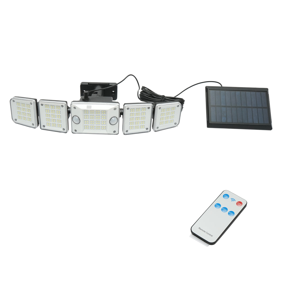 Lampada LED con pannello solare telecomandato e batteria 2400mAh, IP65 - immagine 2