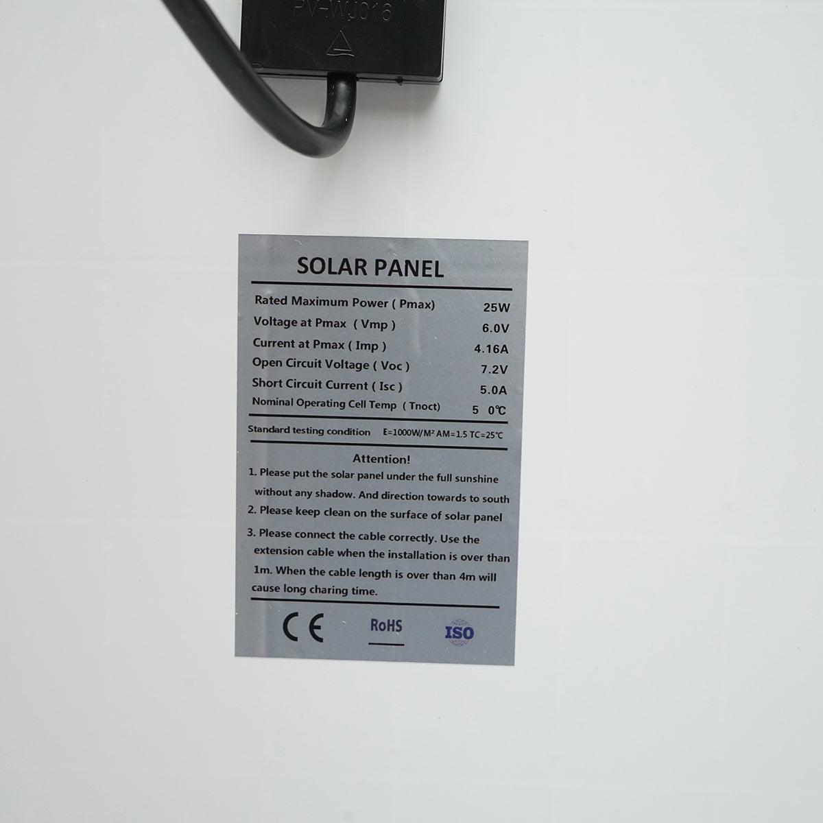 Lampada LED con sensore di movimento pannello solare monocristallino e telecomando 25W - immagine 4