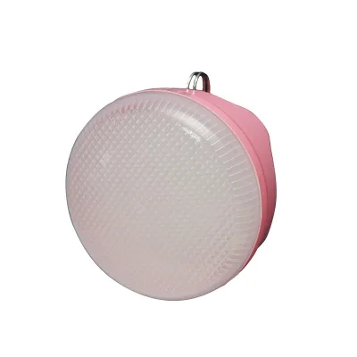 Lampada LED da 100W con pannello solare e batteria da 1200mA, colore rosa - immagine 3