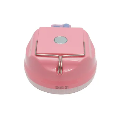 Lampada LED da 100W con pannello solare e batteria da 1200mA, colore rosa - immagine 6