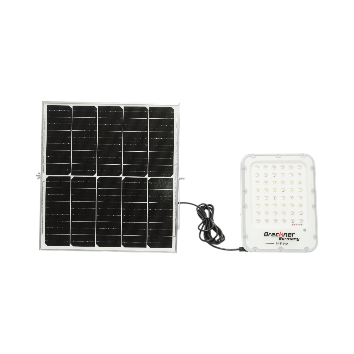 Lampada LED da 1200 lm, 3500K/6500K con pannello solare da 25 W, batteria LifePO4 da 3,2 V/20 Ah, sensore di movimento e telecomando IP66 Breckner Germany - immagine 3
