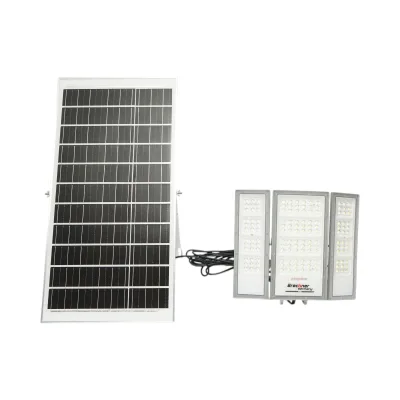 Lampada LED da 2400 lm, 6500 K con pannello solare da 40 W, batteria LifePO4 da 3,2 V/30 Ah, sensore di movimento e telecomando IP66. Breckner Germany - immagine 3