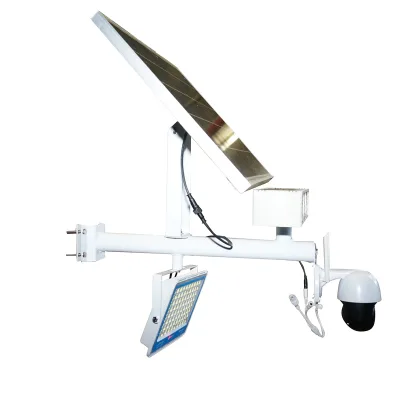 Lampada LED da 300 W con pannello solare da 60 W, batteria da 14000 mAh e telecamera di sorveglianza WIFI con allarme. Breckner Germany - immagine 4
