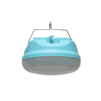 Lampada LED da 300W con pannello solare e batteria da 2400mA, colore blu - immagine 3