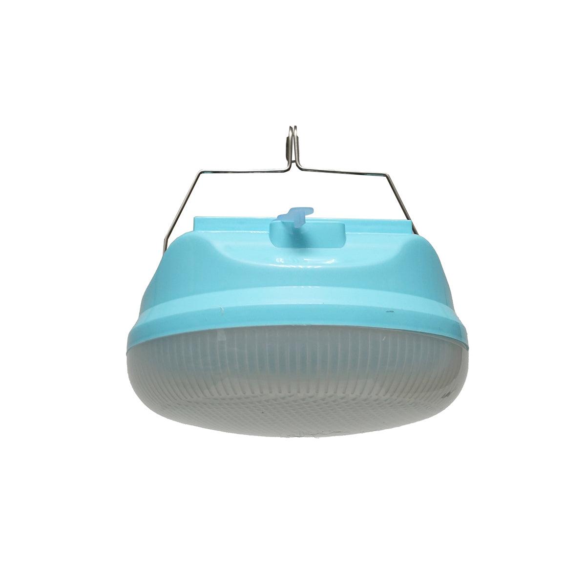Lampada LED da 300W con pannello solare e batteria da 2400mA, colore blu - immagine 3