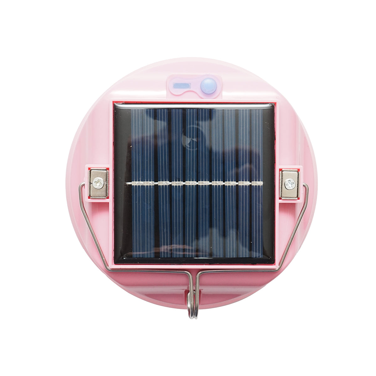 Lampada LED da 300W con pannello solare e batteria da 3600mA, colore rosa - immagine 2