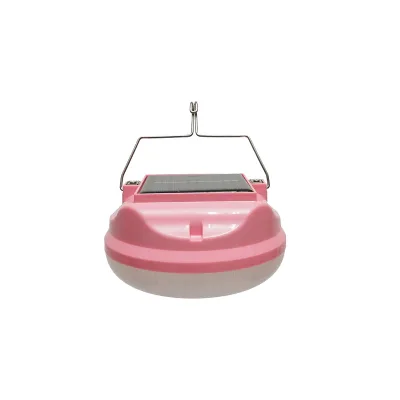Lampada LED da 300W con pannello solare e batteria da 3600mA, colore rosa - immagine 4