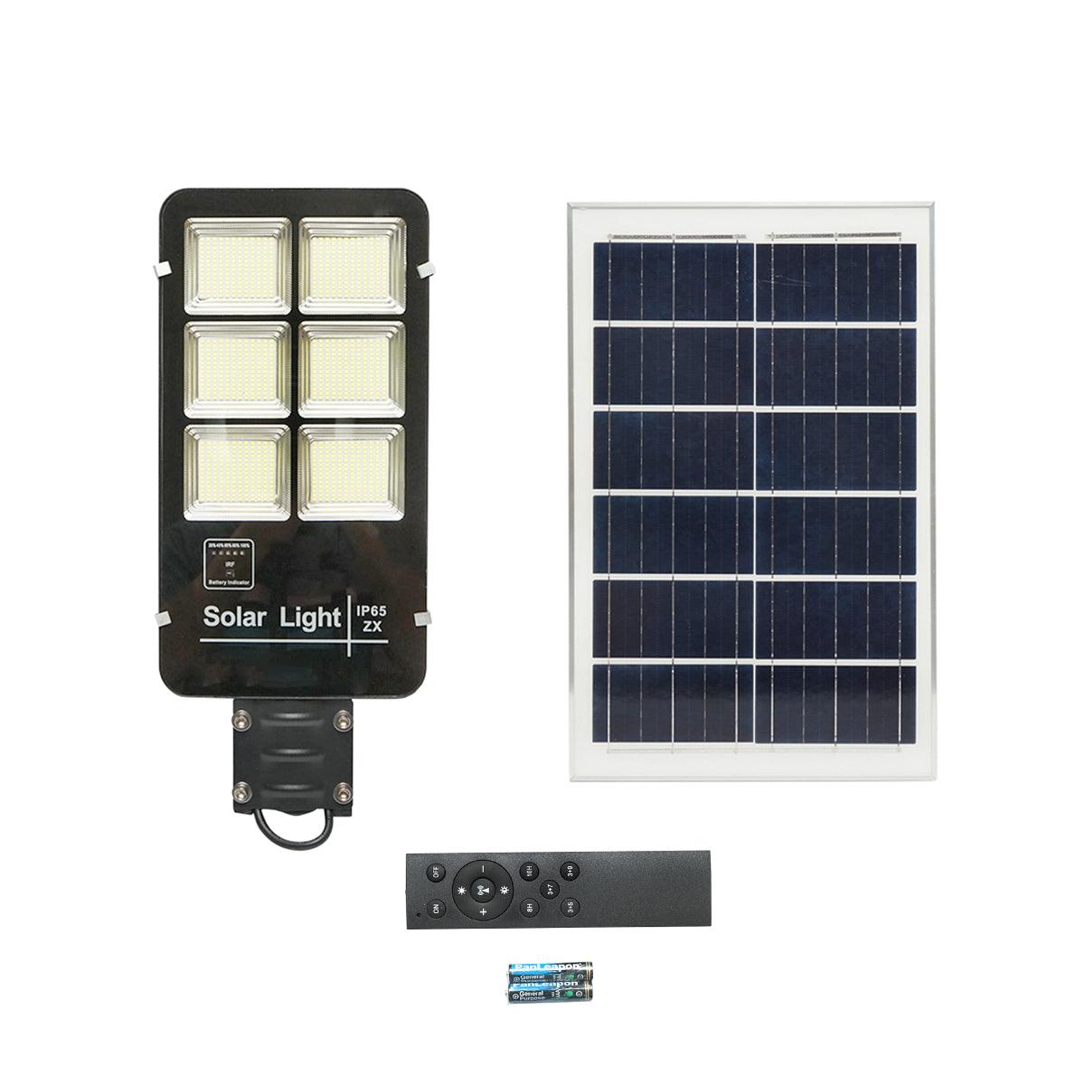 Lampada LED da 300W con pannello solare mono da 28W, sensore di movimento e telecomando - immagine 2
