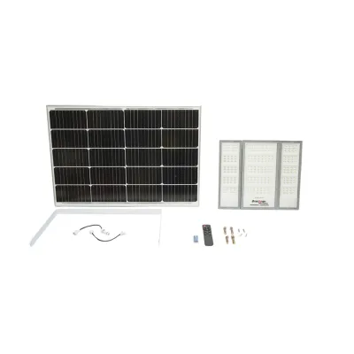 Lampada LED da 4500 lm, 6500 K con pannello solare da 70 W, batteria LifePO4 da 3,2 V/60 Ah, sensore di movimento e telecomando IP66 Breckner Germany - immagine 2