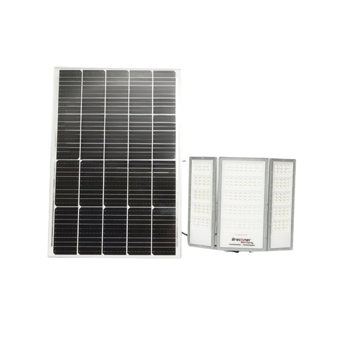 Lampada LED da 4500 lm, 6500 K con pannello solare da 70 W, batteria LifePO4 da 3,2 V/60 Ah, sensore di movimento e telecomando IP66 Breckner Germany - immagine 3