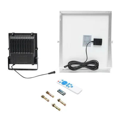 Lampada LED da 50W con pannello solare e livello di protezione IP66 - immagine 2