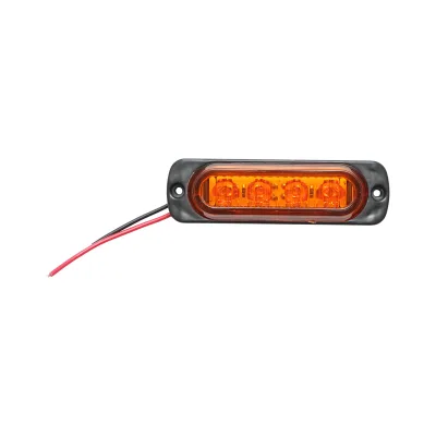 Lampada LED laterale  gialla, 12V-24V, FR0271, Breckner Germany