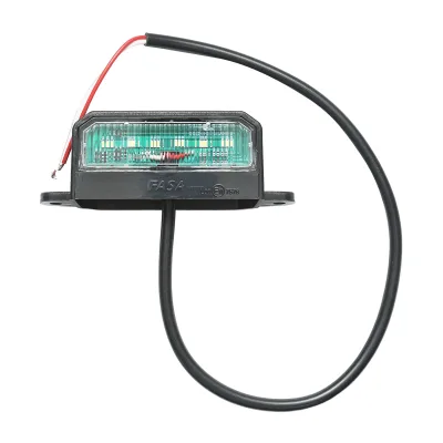 Lampada LED per illuminazione della targa di registrazione, 125x45 mm, 12-24V, Breckner Germany.