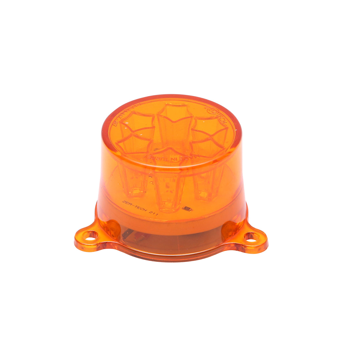 Lampada LED rotonda universale, 12/24V, gialla, Breckner Germany. - immagine 3