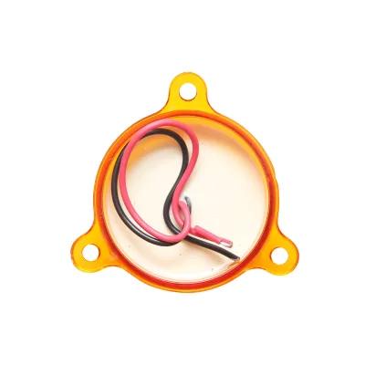 Lampada LED rotonda universale, 12/24V, gialla, Breckner Germany. - immagine 2