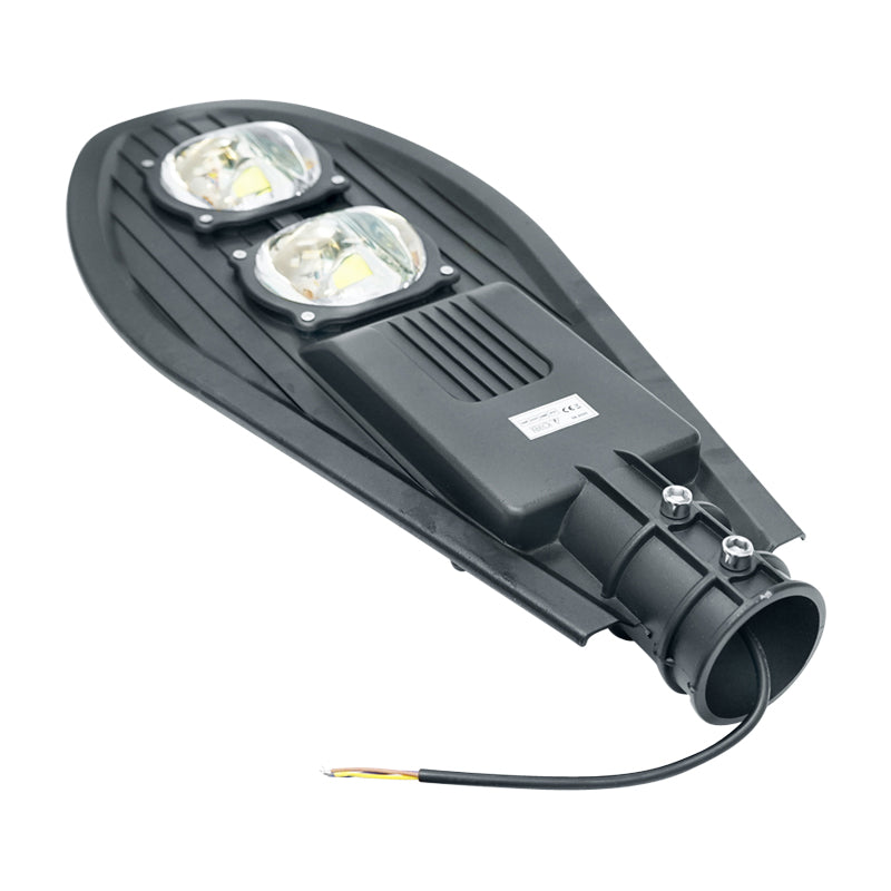 Lampada per illuminazione stradale a LED 100W, 220V, 6500K, IP67 luce fredda con attacco su palo - immagine 2