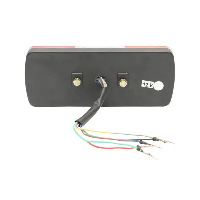 Lampada posteriore rettangolare con 28 LED e 3 compartimenti da 12V - immagine 3