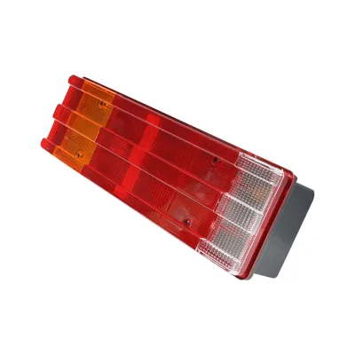 Lampada posteriore sinistra con 7 funzioni e dispersore striato, 480x113x90 mm, per DAF, MB Atego, Breckner Germany - immagine 2