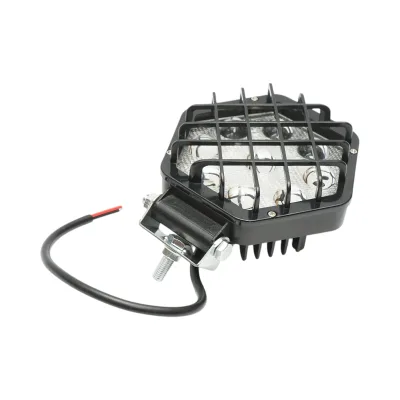 Lampada proiettore esagonale con griglia metallica nera, 9 LED, angolo di fascio 30, DC 10-80V 27W Breckner Germany - immagine 4
