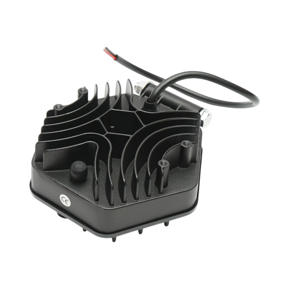 Lampada proiettore esagonale con griglia metallica nera, 9 LED, angolo di fascio 30, DC 10-80V 27W Breckner Germany - immagine 6