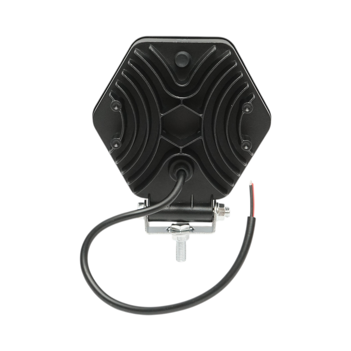 Lampada proiettore esagonale con griglia metallica nera, 9 LED, angolo di fascio 30, DC 10-80V 27W Breckner Germany - immagine 2