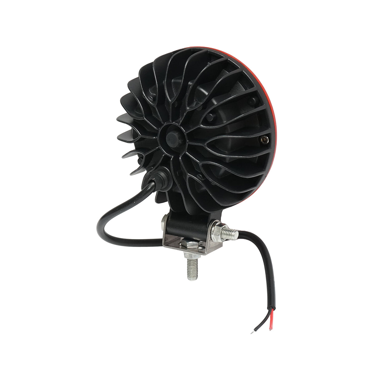 Lampada proiettore rotonda rossa con LED, 30W, 12V/24V, 10-30V, Breckner Germany - immagine 5