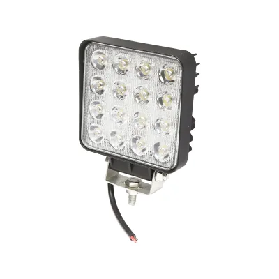 Lampada quadrata con 16 LED, 10-60V, 48W, angolo di radiazione 60°, Breckner Germany. - immagine 2