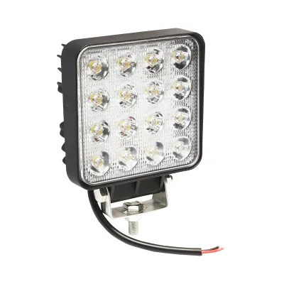 Lampada quadrata con 16 LED, 10-60V, 48W, angolo di radiazione 60°, Breckner Germany. - immagine 3