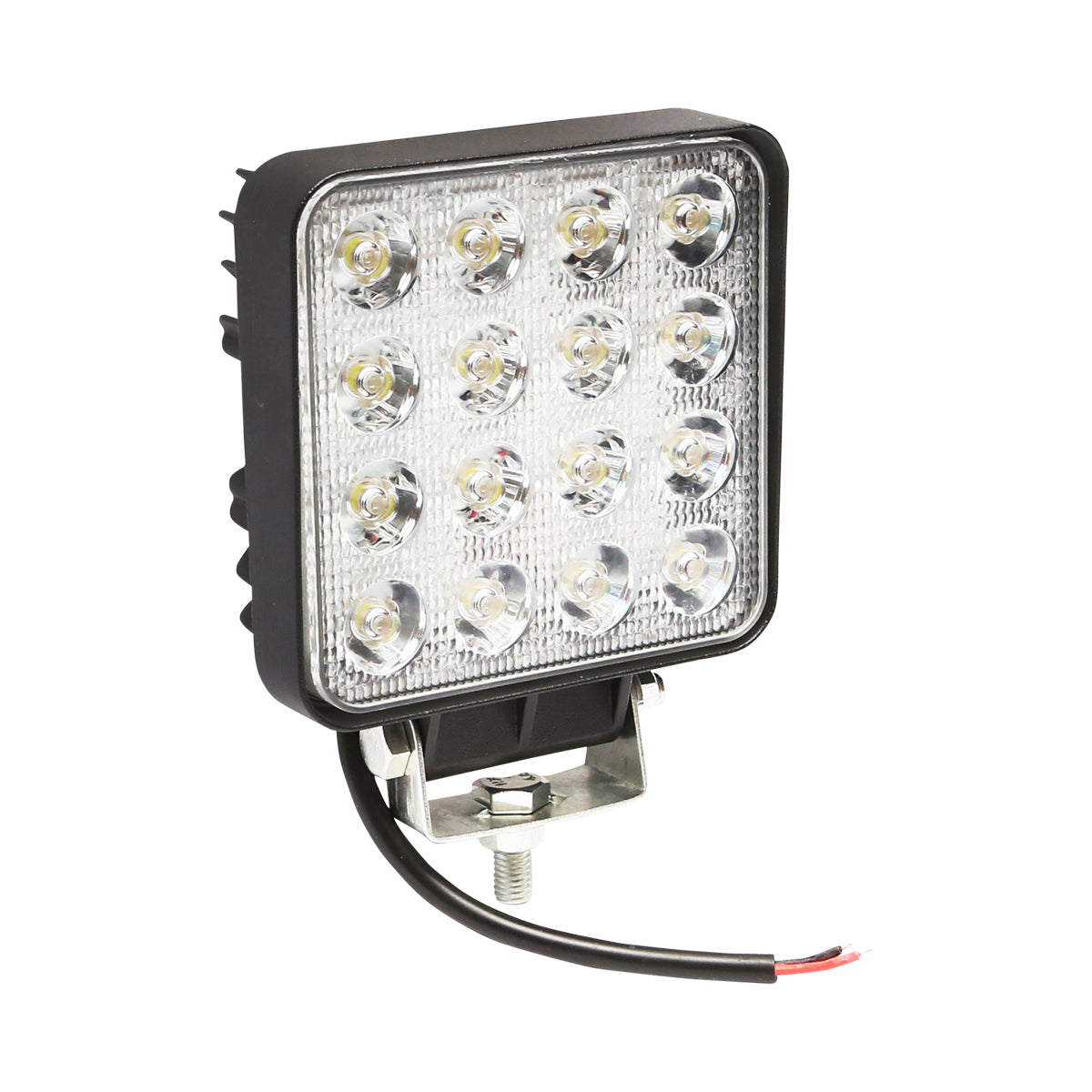 Lampada quadrata con 16 LED, 10-60V, 48W, angolo di radiazione 60°, Breckner Germany. - immagine 3