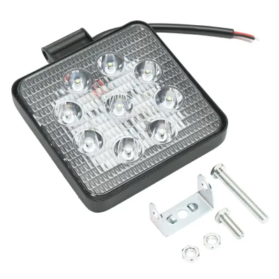 Lampada quadrata con 9 LED, 10-60V, 27W, angolo di radiazione 60°. - immagine 3