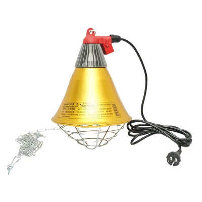 Lampada riscaldante a infrarossi da 21,5 cm per pulcini e animali, 230V - immagine 2